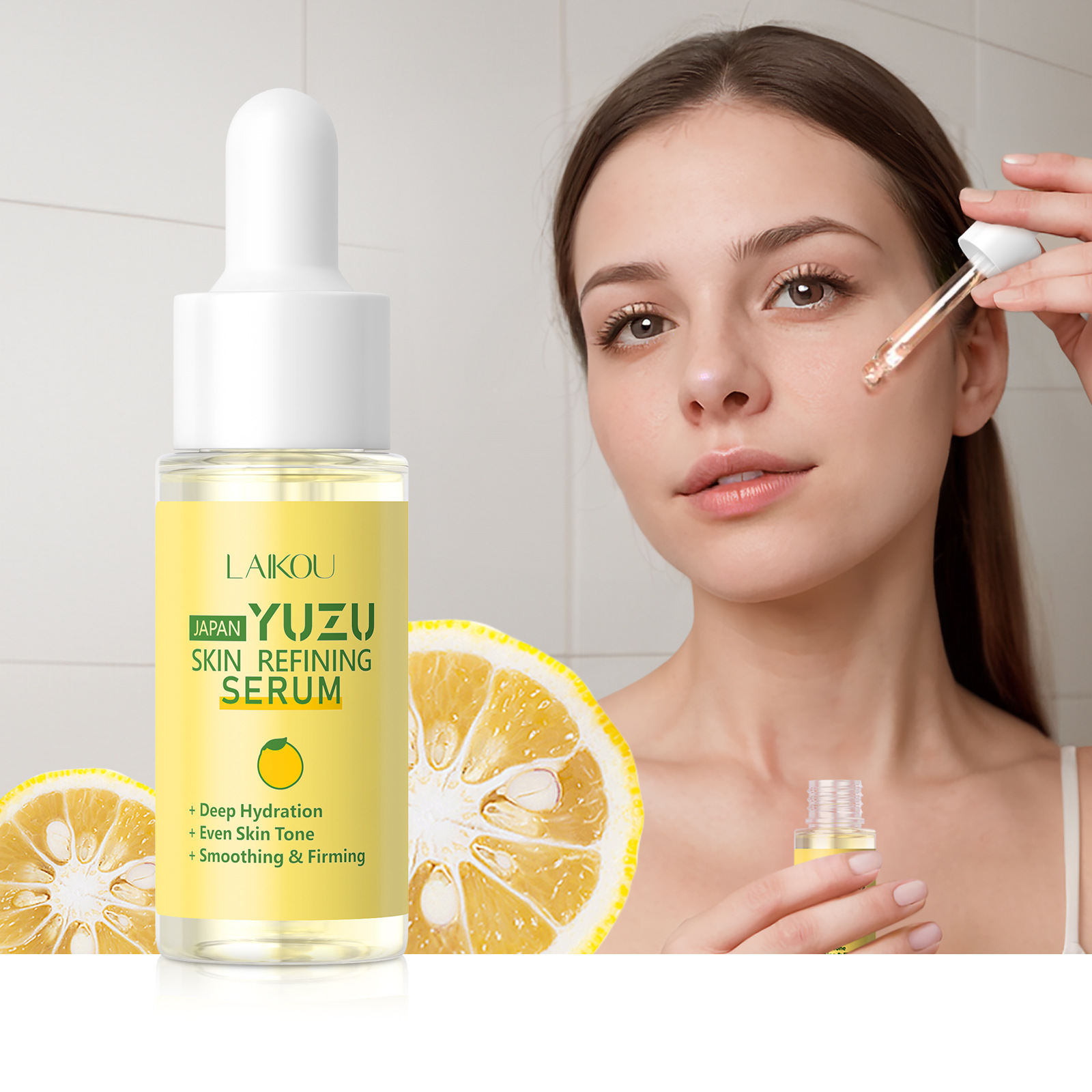 Niacinamide Brightening Serum - LAIKOU Essence de pamplemousse YUZU Essence