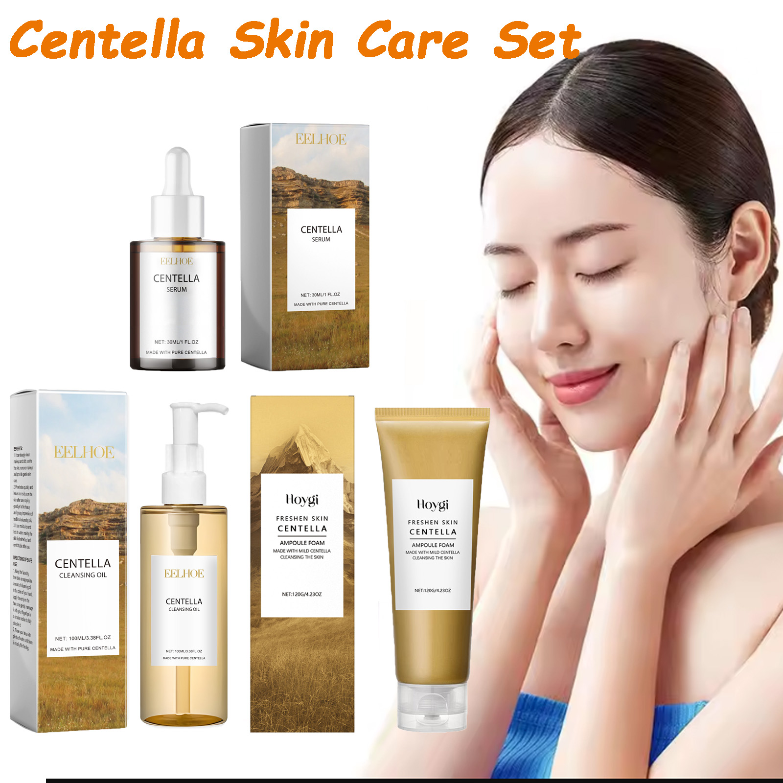 Skincare Oily Skin - Centella ensemble de soins de la